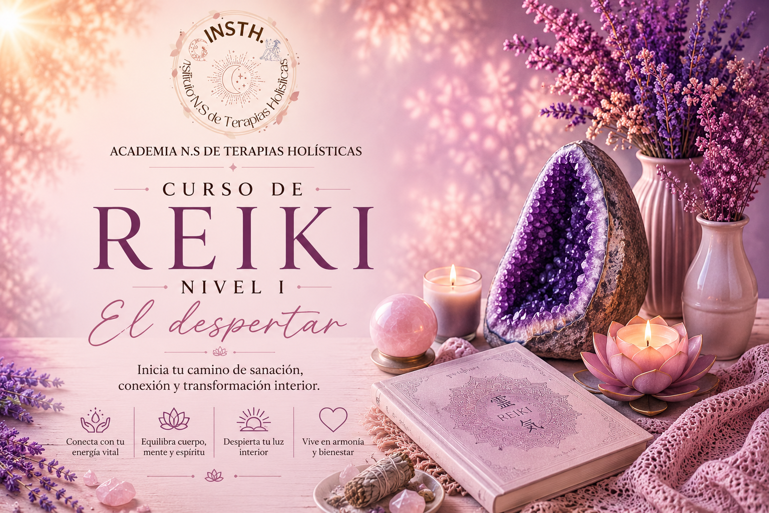 Formación en Reiki Usui Nivel I.